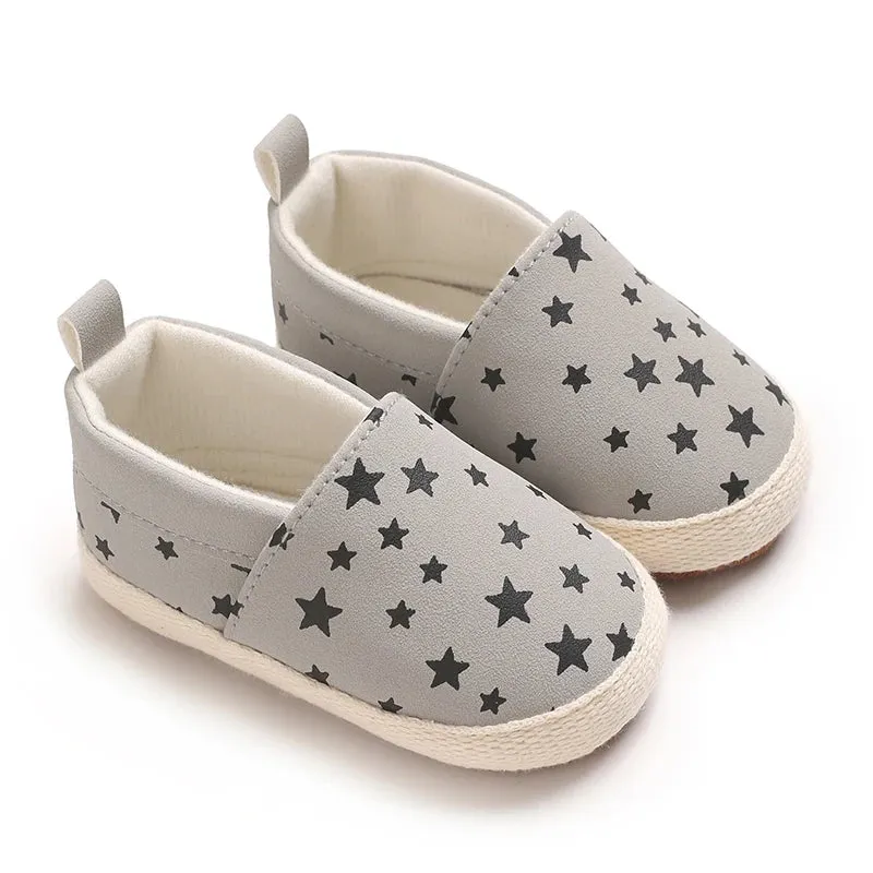 Cute Baby Slip-On Shoes for Boys & Girls – Soft Cotton Crib Shoes