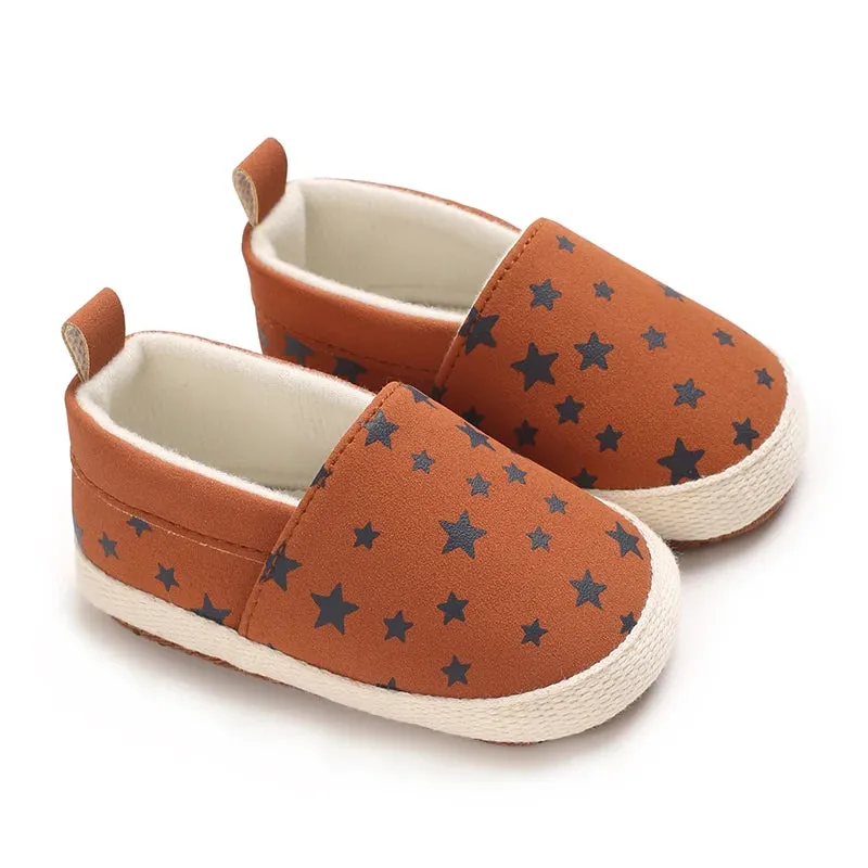 Cute Baby Slip-On Shoes for Boys & Girls – Soft Cotton Crib Shoes