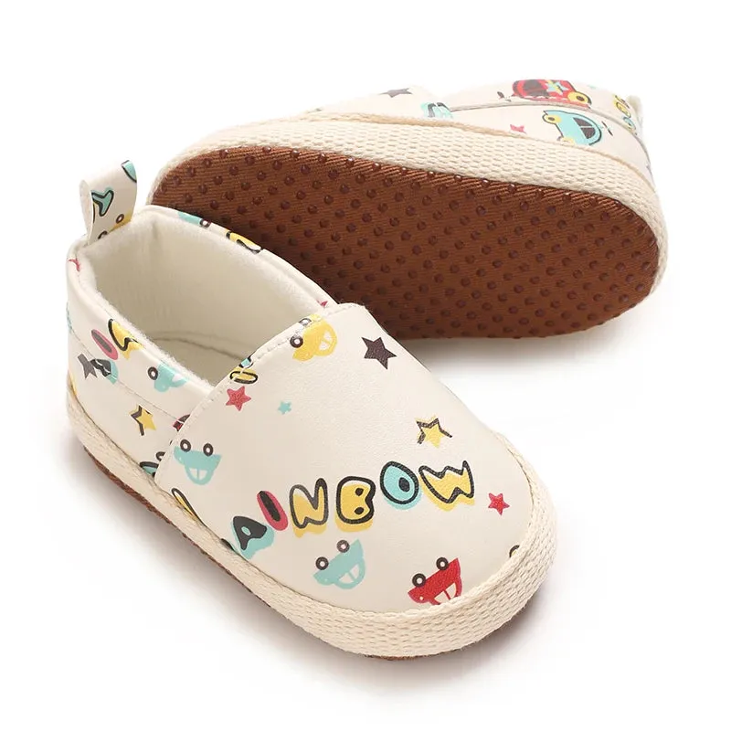 Cute Baby Slip-On Shoes for Boys & Girls – Soft Cotton Crib Shoes