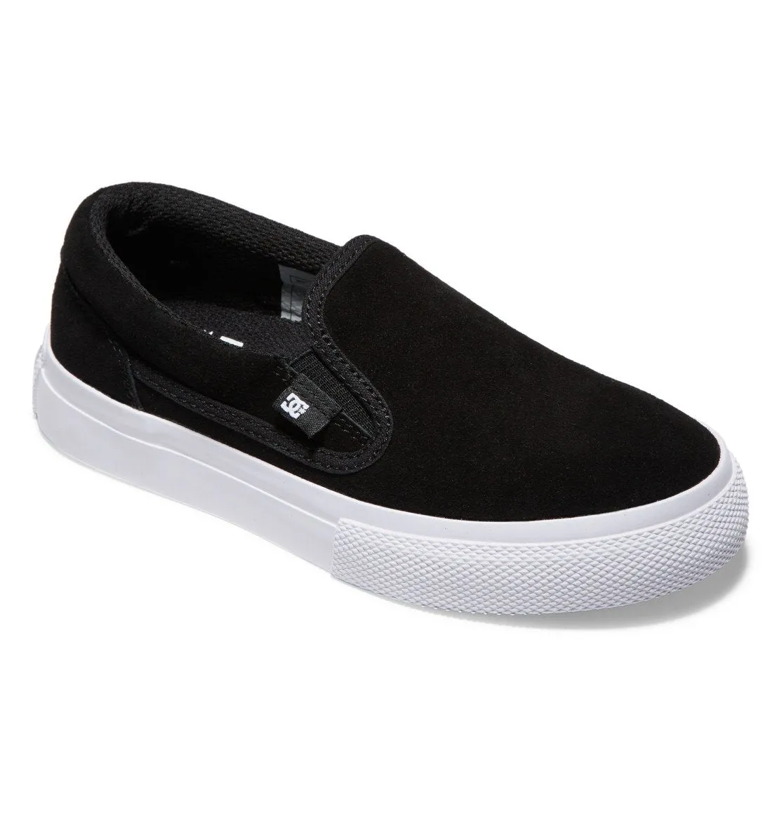 DC Manual Slip-On Black/White kids' Shoes