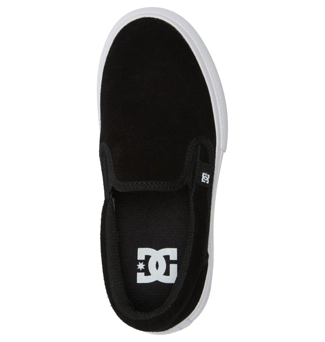 DC Manual Slip-On Black/White kids' Shoes