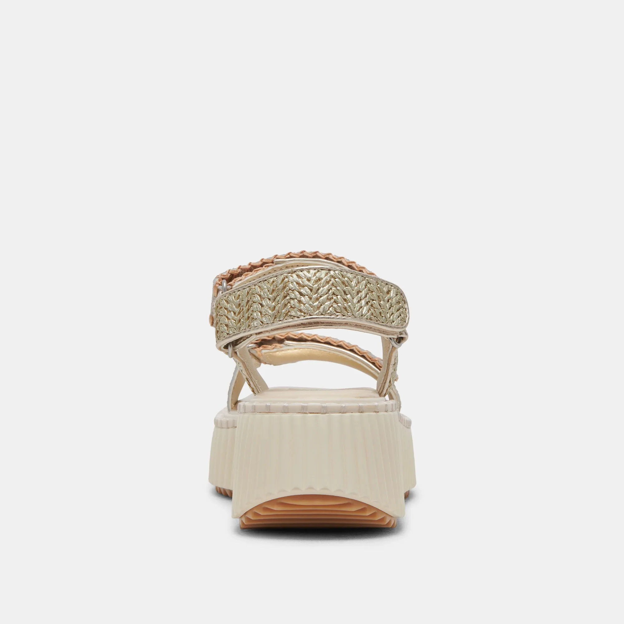 DEBRA SANDALS PLATINUM DISTRESSED LEATHER - re:vita