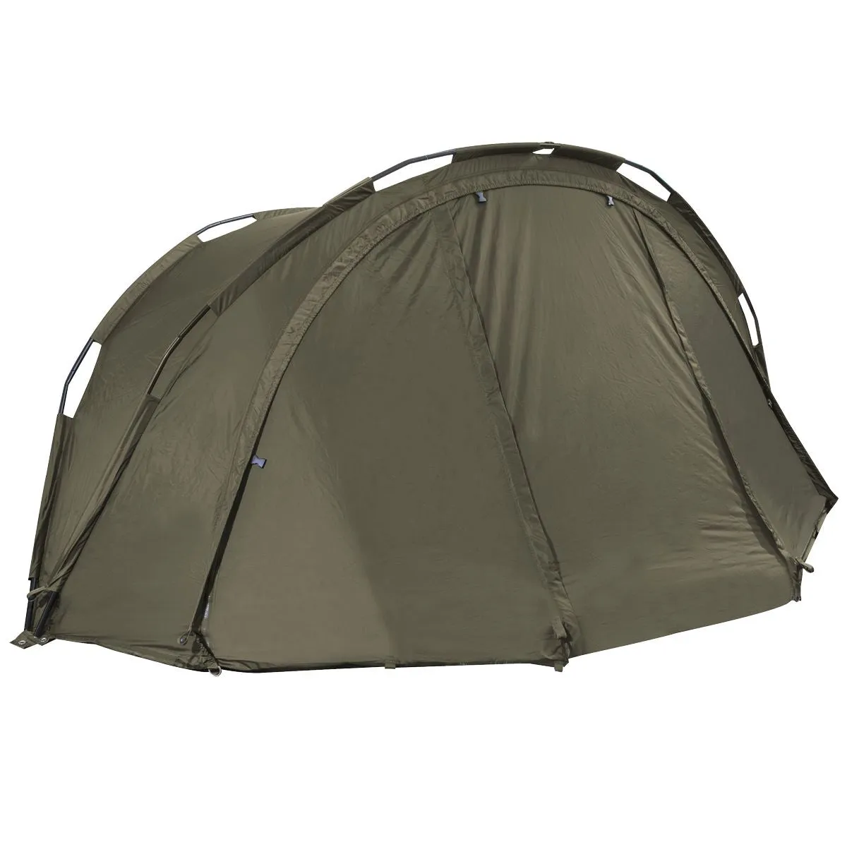 Dellonda Fishing Bivvy Carp Tent Lightweight 2-Man Waterproof & UV Protection Quick Assembly Pre-Threaded Poles with Ground Sheet & Heavy Duty Ground Pegs
