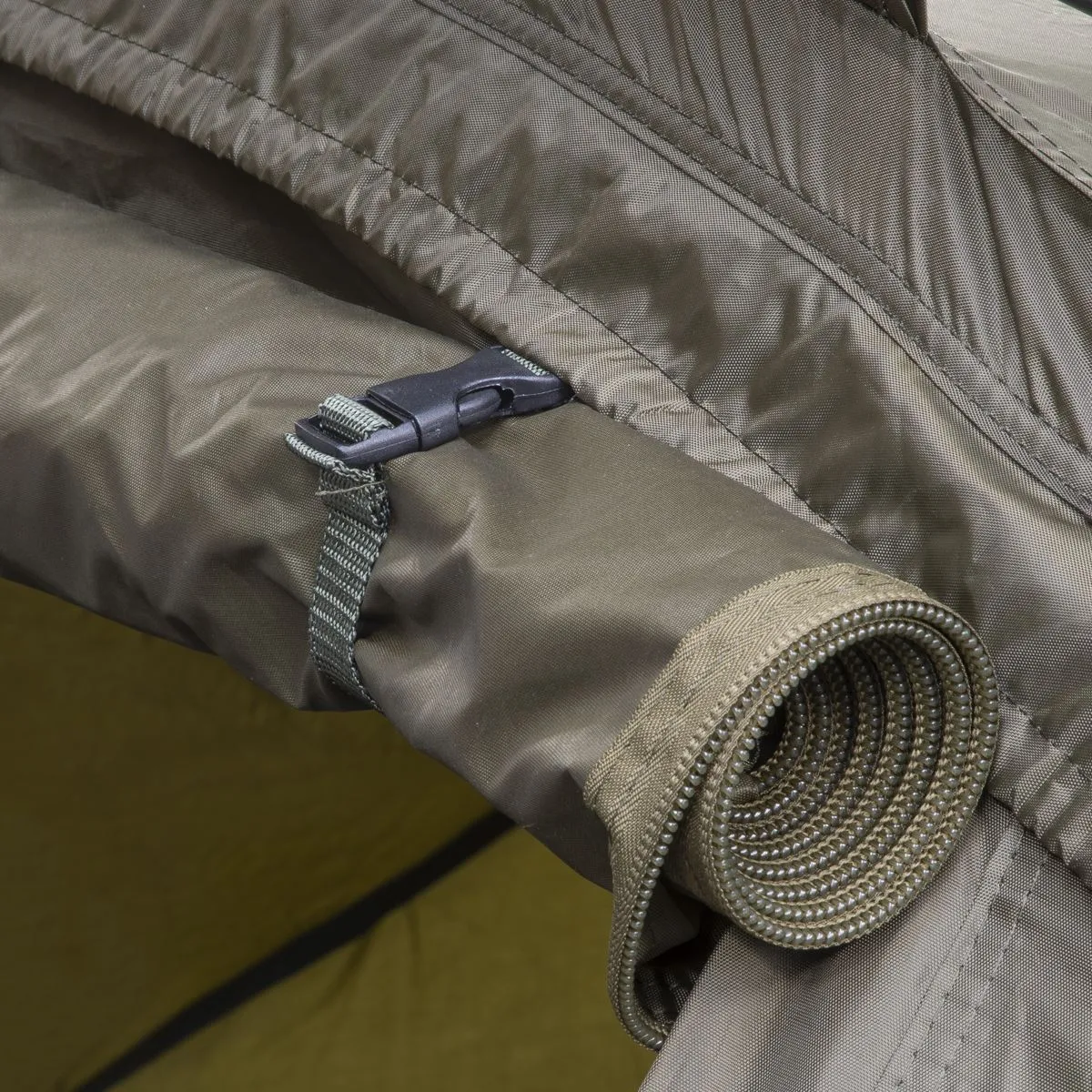 Dellonda Fishing Bivvy Carp Tent Lightweight 2-Man Waterproof & UV Protection Quick Assembly Pre-Threaded Poles with Ground Sheet & Heavy Duty Ground Pegs