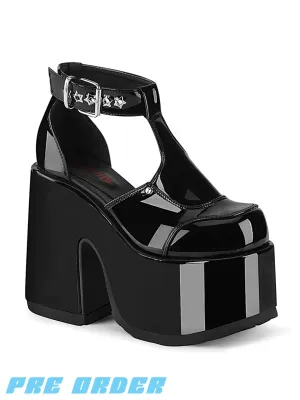 DEMONIA CAMEL-103 - BLACK PATENT ✰ PRE ORDER ✰