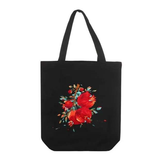 DIY Canvas Tote Bag Embroidery Kit With Flower DIY Arts Crafts Beginners Needlepoint Kits