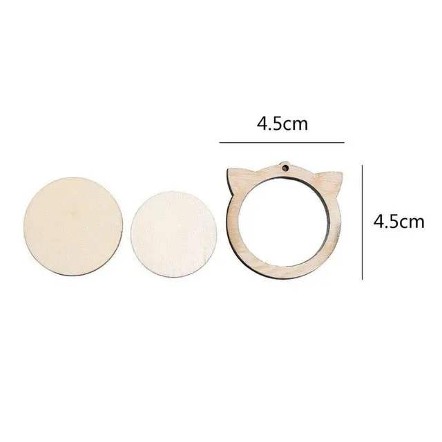 DIY Item set Mini Embroidery Fixed Frame Wooden Hoop/Ring for Accessories