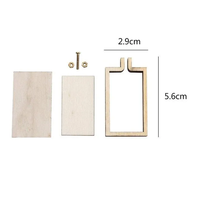 DIY Item set Mini Embroidery Fixed Frame Wooden Hoop/Ring for Accessories
