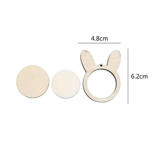 DIY Item set Mini Embroidery Fixed Frame Wooden Hoop/Ring for Accessories