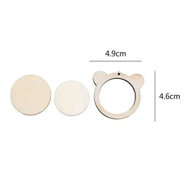 DIY Item set Mini Embroidery Fixed Frame Wooden Hoop/Ring for Accessories
