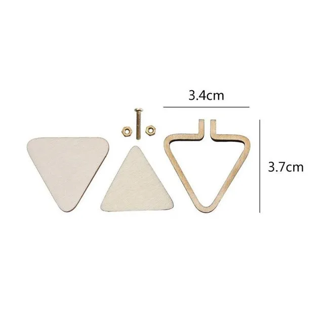 DIY Item set Mini Embroidery Fixed Frame Wooden Hoop/Ring for Accessories