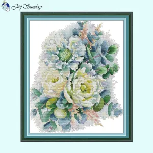 DIY Peony Flower Embroidery