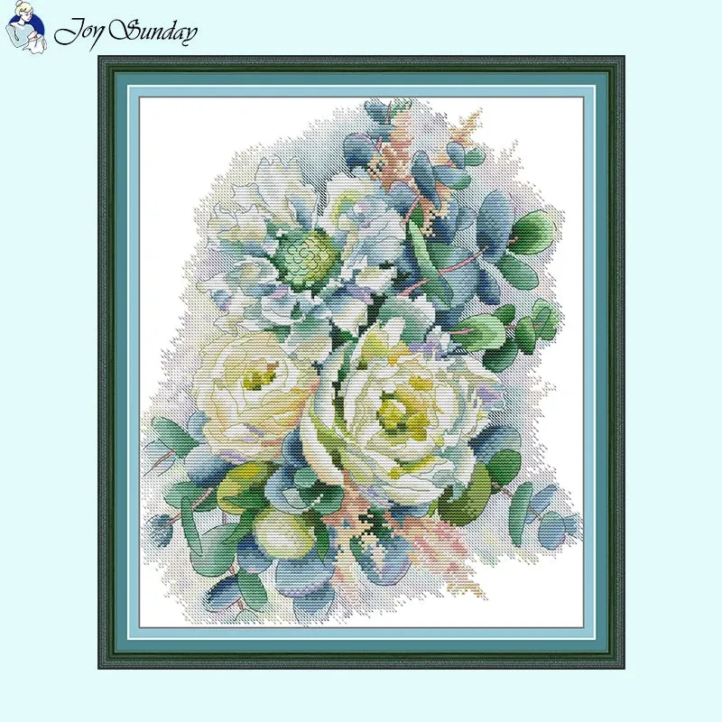 DIY Peony Flower Embroidery