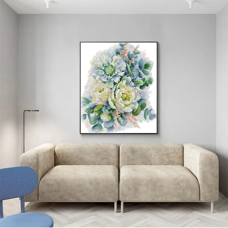 DIY Peony Flower Embroidery