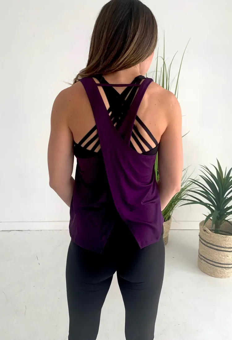 Dream Fit Open Back Top -5 colors