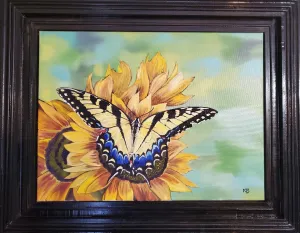 Eastern (Tiger) Swallowtail Butterfly on Sunflowers