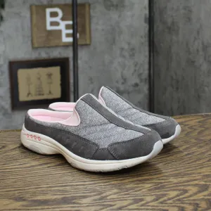 Easy Spirit Traveltime Mule Womens Slip On Shoes Medium Gray 7.5M