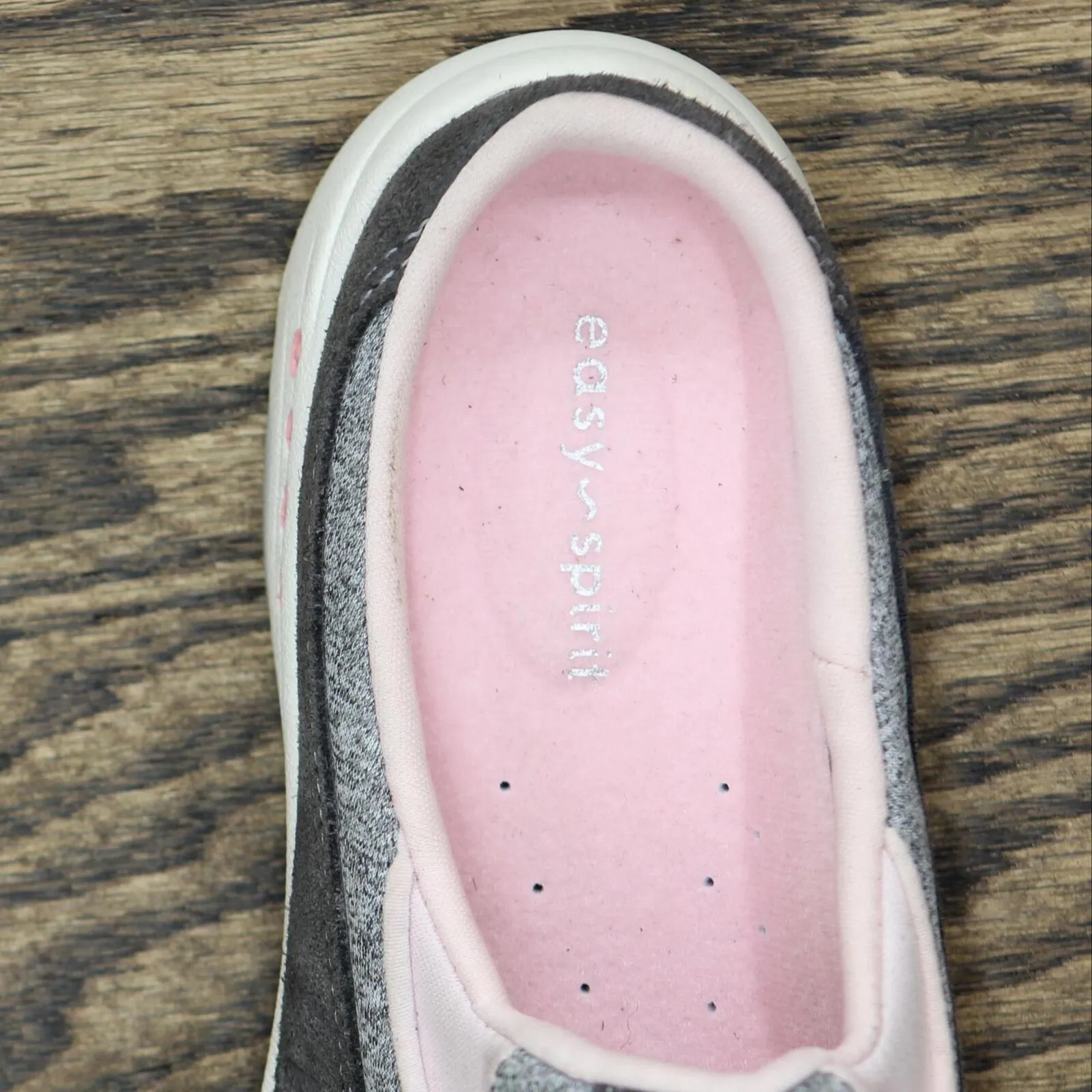 Easy Spirit Traveltime Mule Womens Slip On Shoes Medium Gray 7.5M