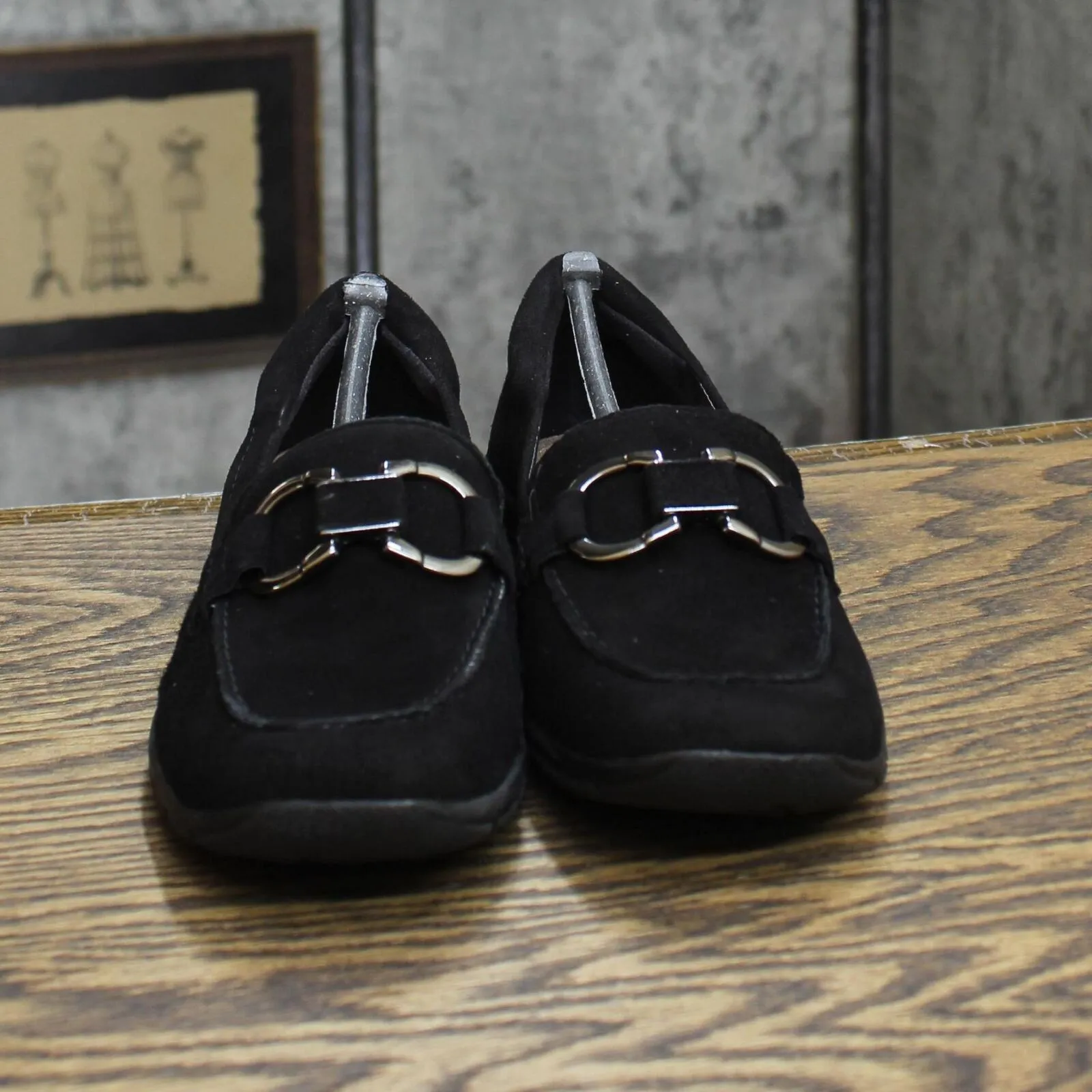 Easy Spirit Womens Avienta Slip On Loafer Shoes SEAVIENTA Black 5M