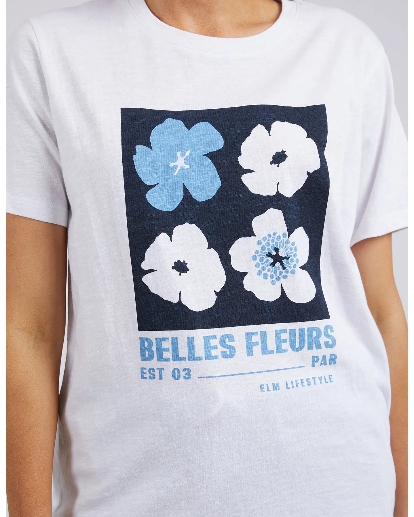 Elm Belle Fleurs Tee - White