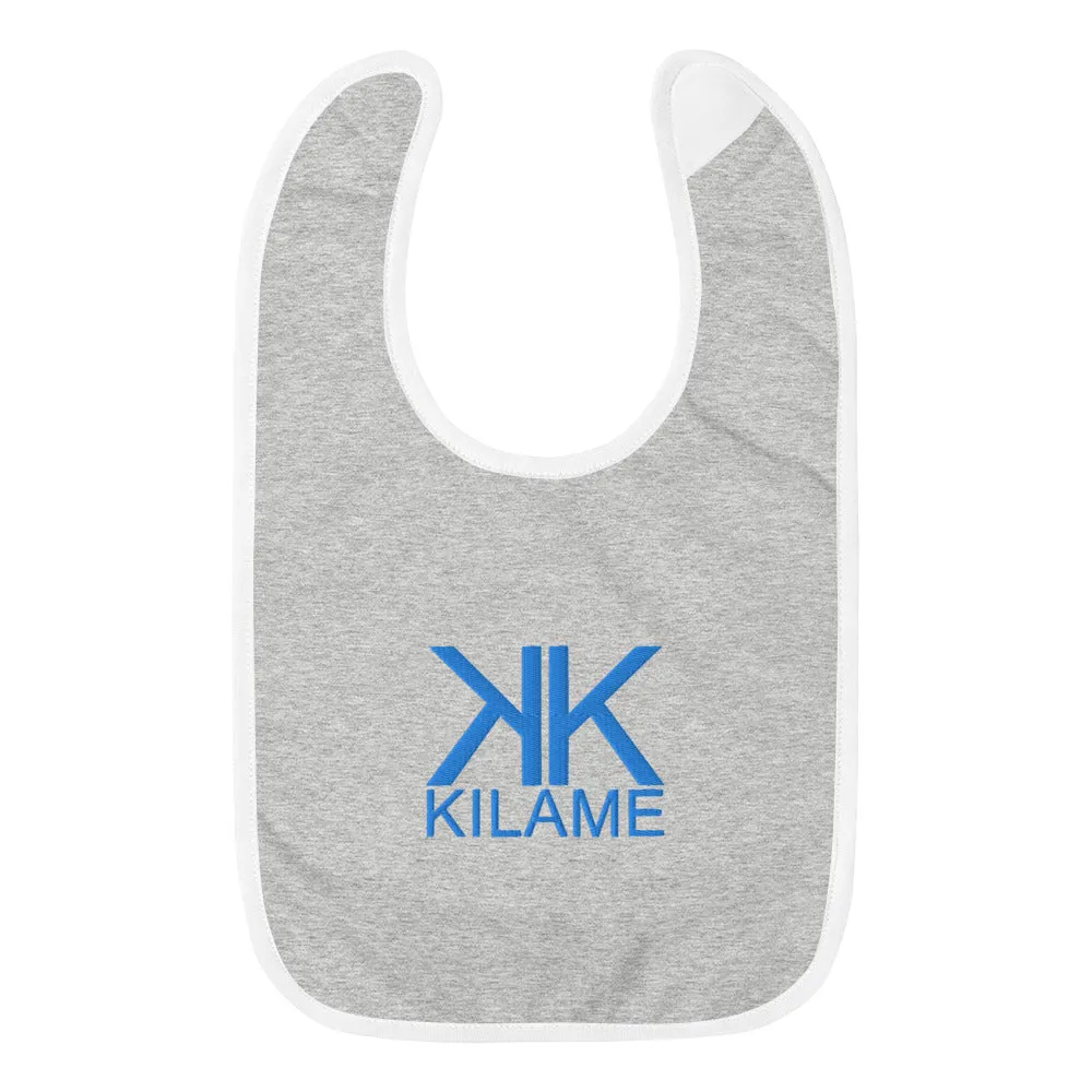 Embroidered Baby Bib 'Kilame logo'