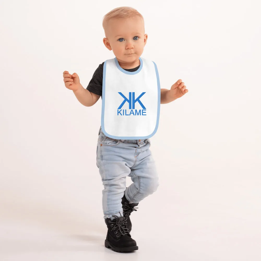 Embroidered Baby Bib 'Kilame logo'