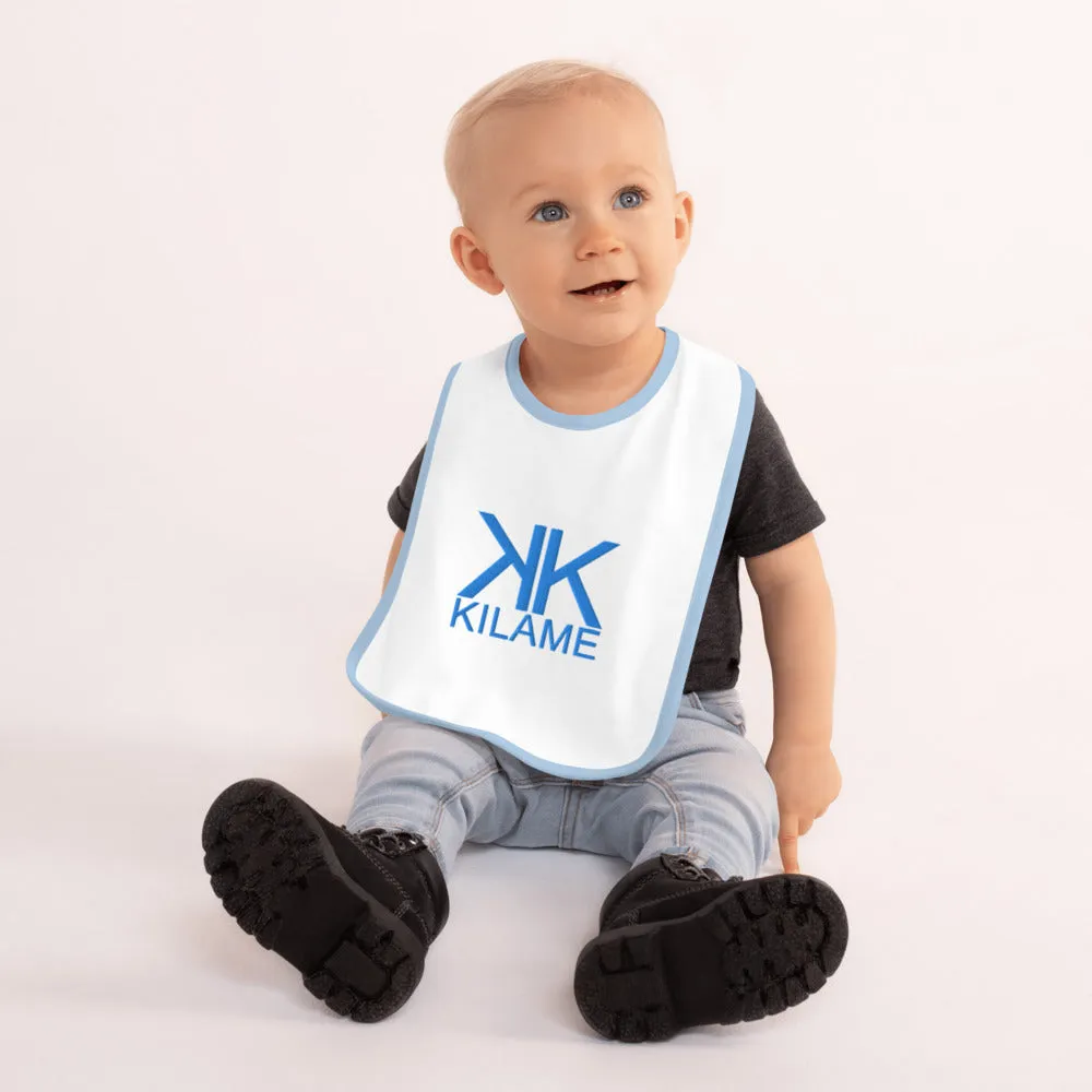 Embroidered Baby Bib 'Kilame logo'