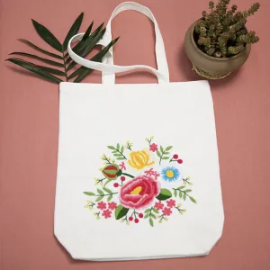 Embroidered Diy Tote Bag Shoulder Bag Couple Canvas Bag