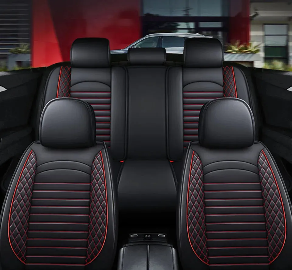 Embroidery  Car  Seat  Covers  Set  Universal  Fit  Most  Cars Cover