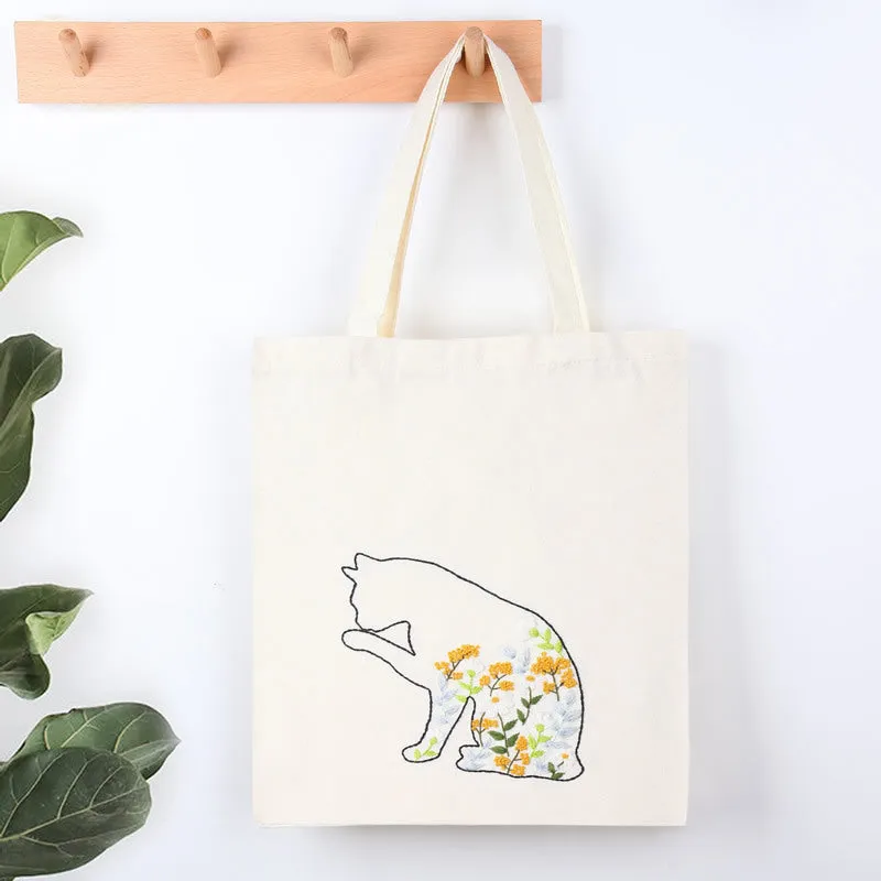 Embroidery Kit Bag Cross Stitch Cotton Canvas Bag Su Embroidery