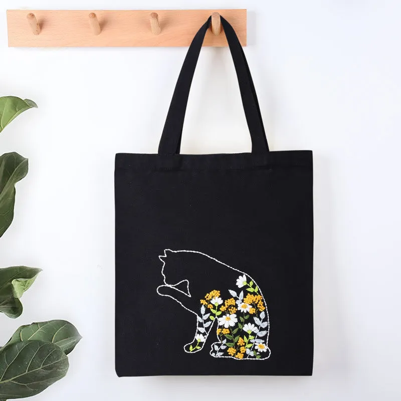 Embroidery Kit Bag Cross Stitch Cotton Canvas Bag Su Embroidery