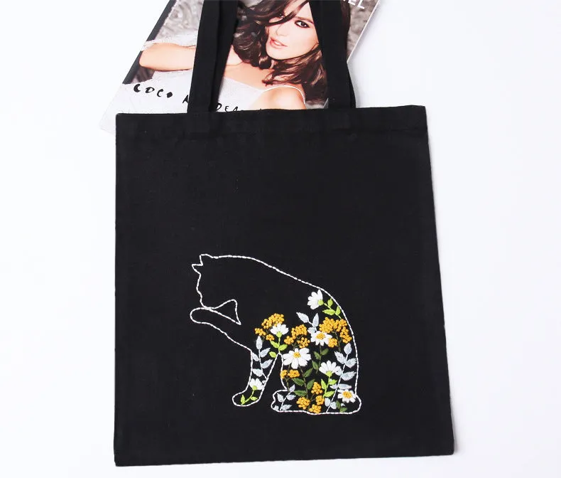 Embroidery Kit Bag Cross Stitch Cotton Canvas Bag Su Embroidery