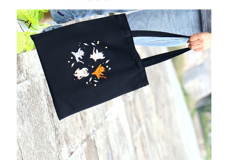 Embroidery Kit Bag Cross Stitch Cotton Canvas Bag Su Embroidery