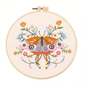 Embroidery Kits, Starter Kit with Butterfly