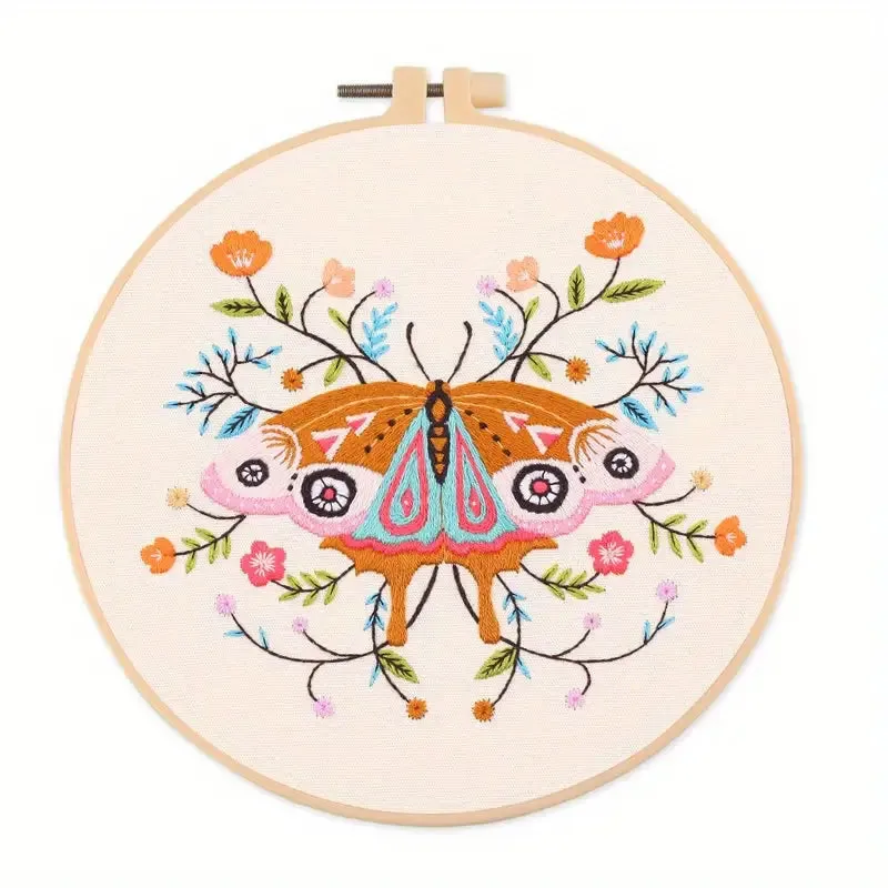 Embroidery Kits, Starter Kit with Butterfly