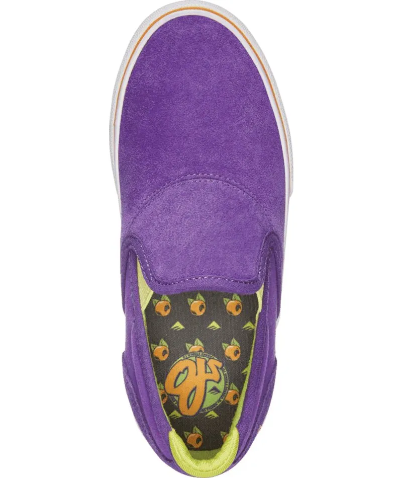 Emerica X OJ Youth Wino Slip-On Shoes Purple