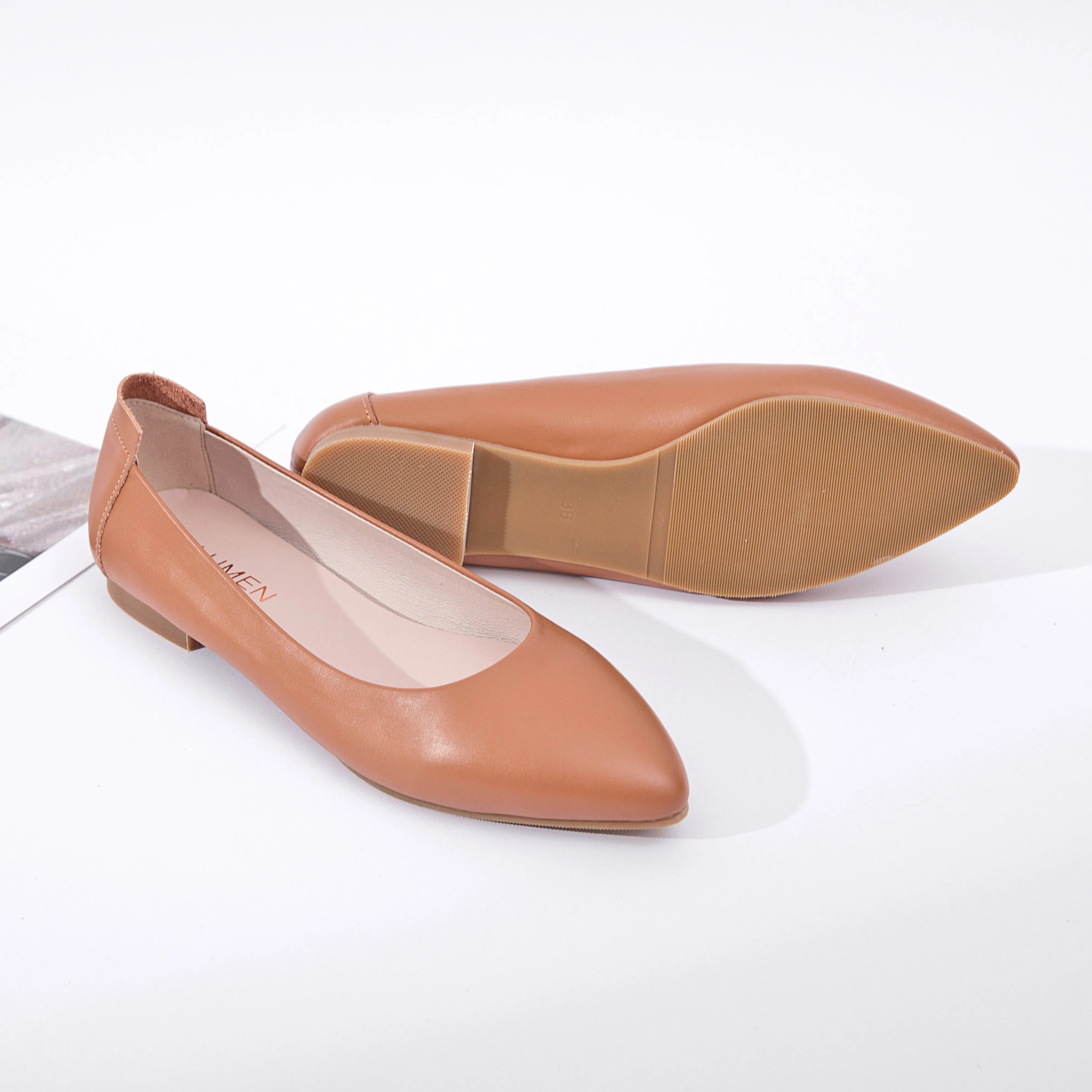 Extremely Soft Flats Shoes, Caramel