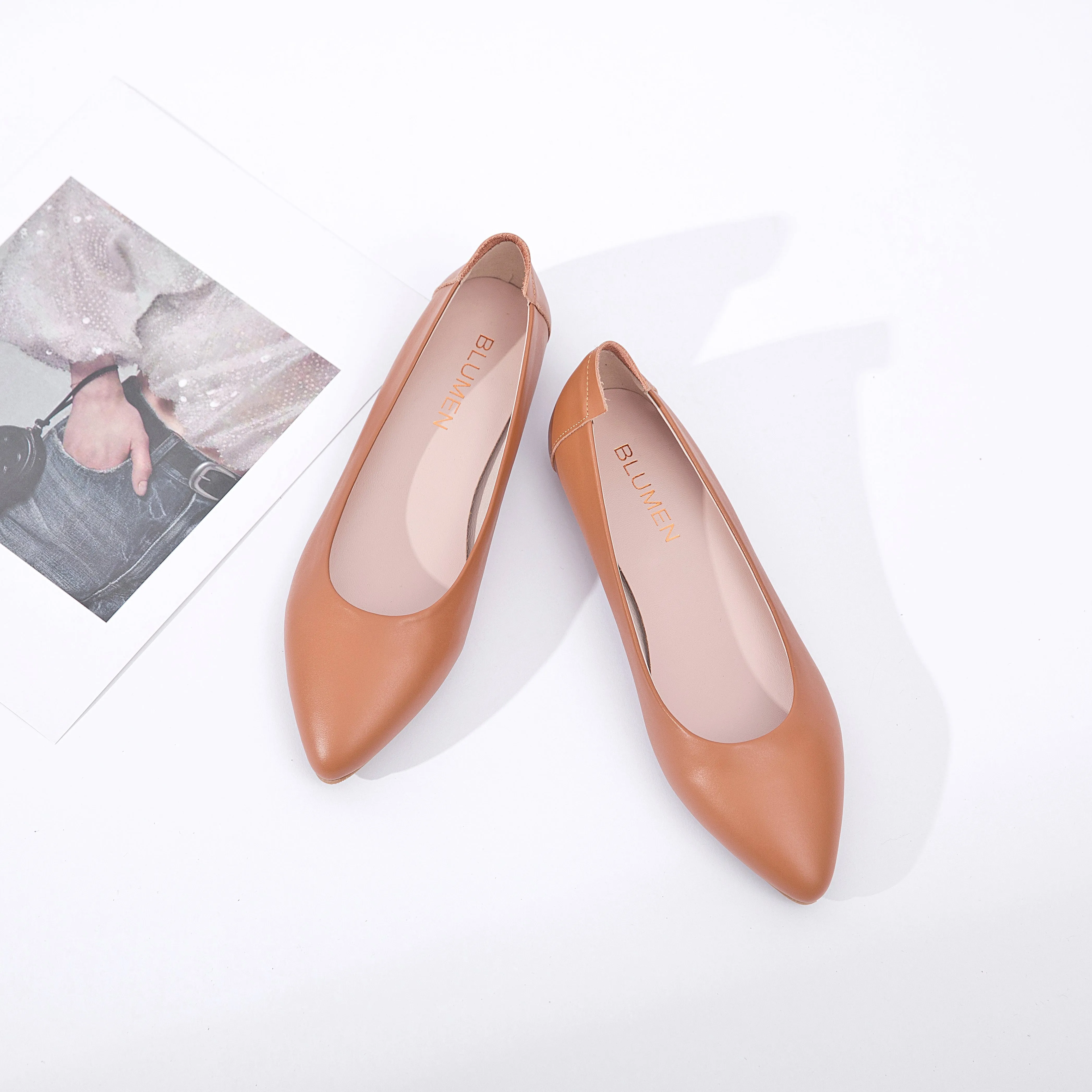 Extremely Soft Flats Shoes, Caramel