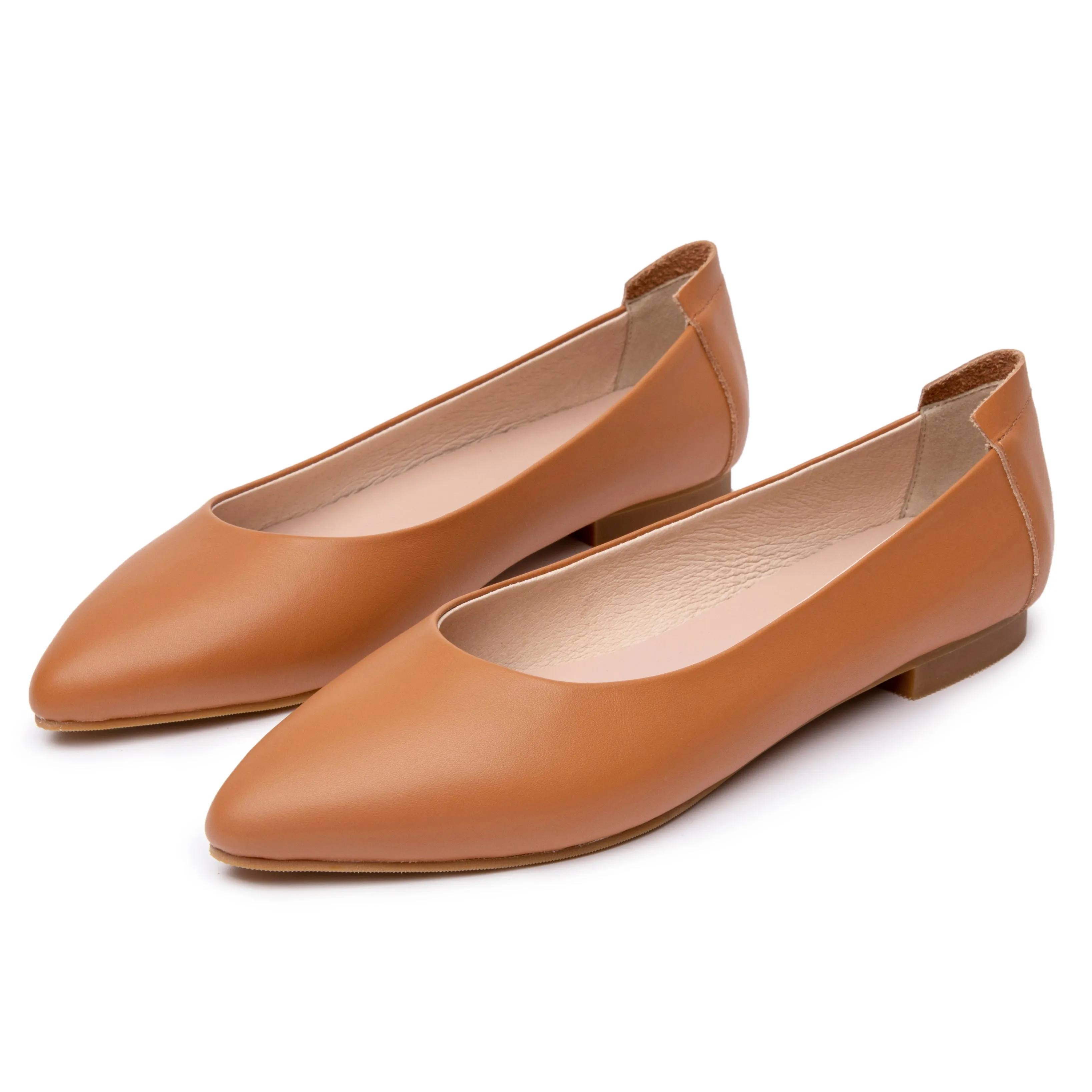 Extremely Soft Flats Shoes, Caramel