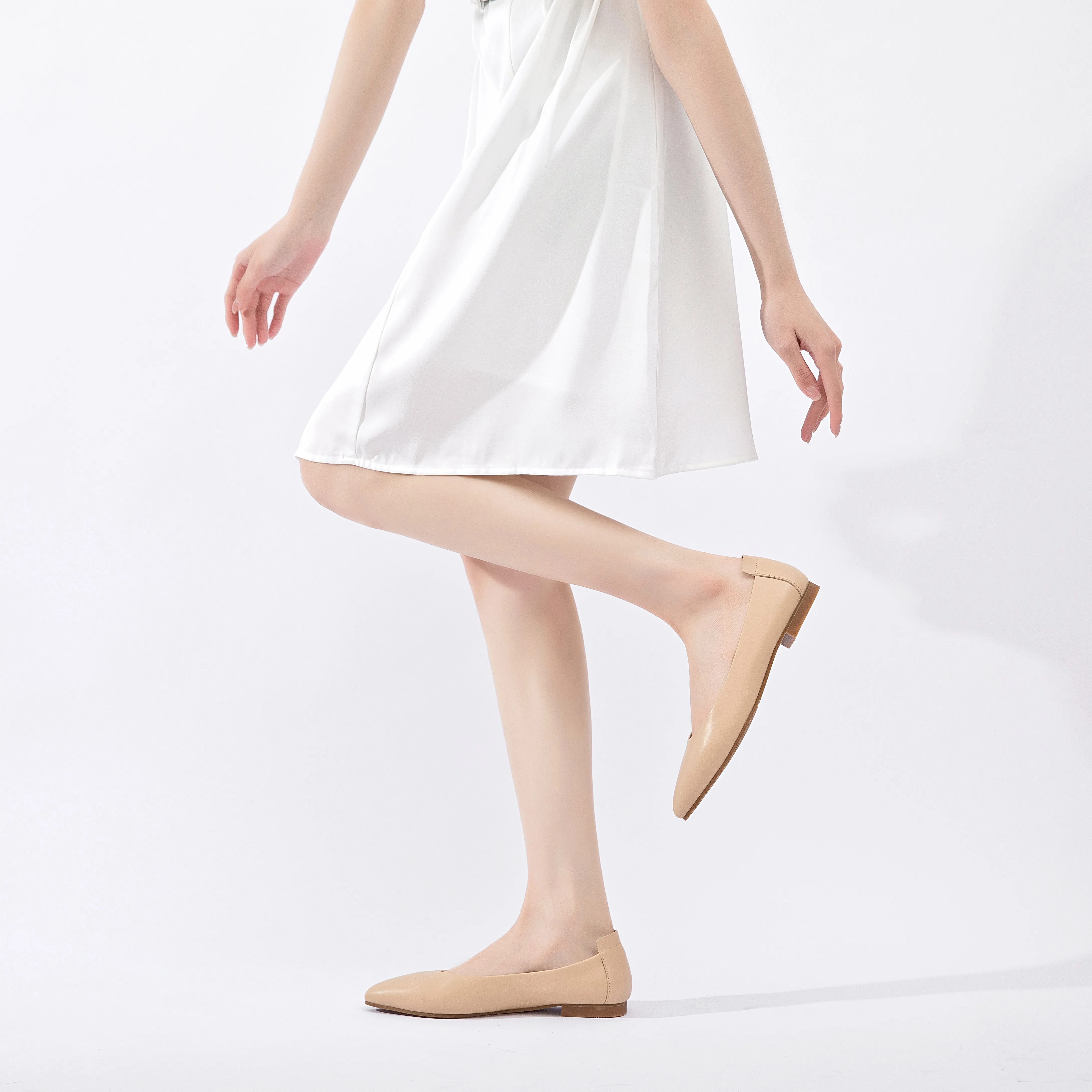 Extremely Soft Flats Shoes, Light Beige