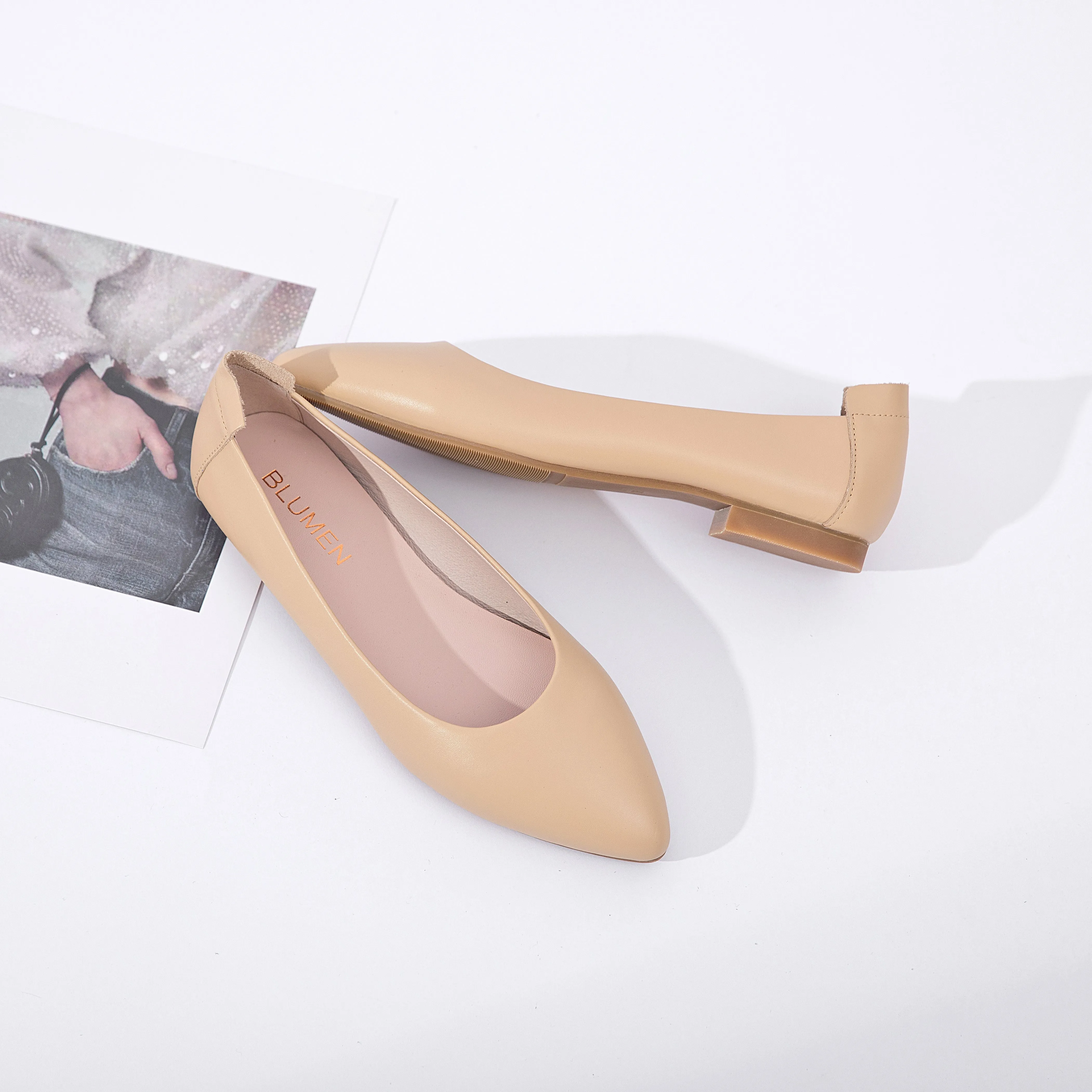 Extremely Soft Flats Shoes, Light Beige
