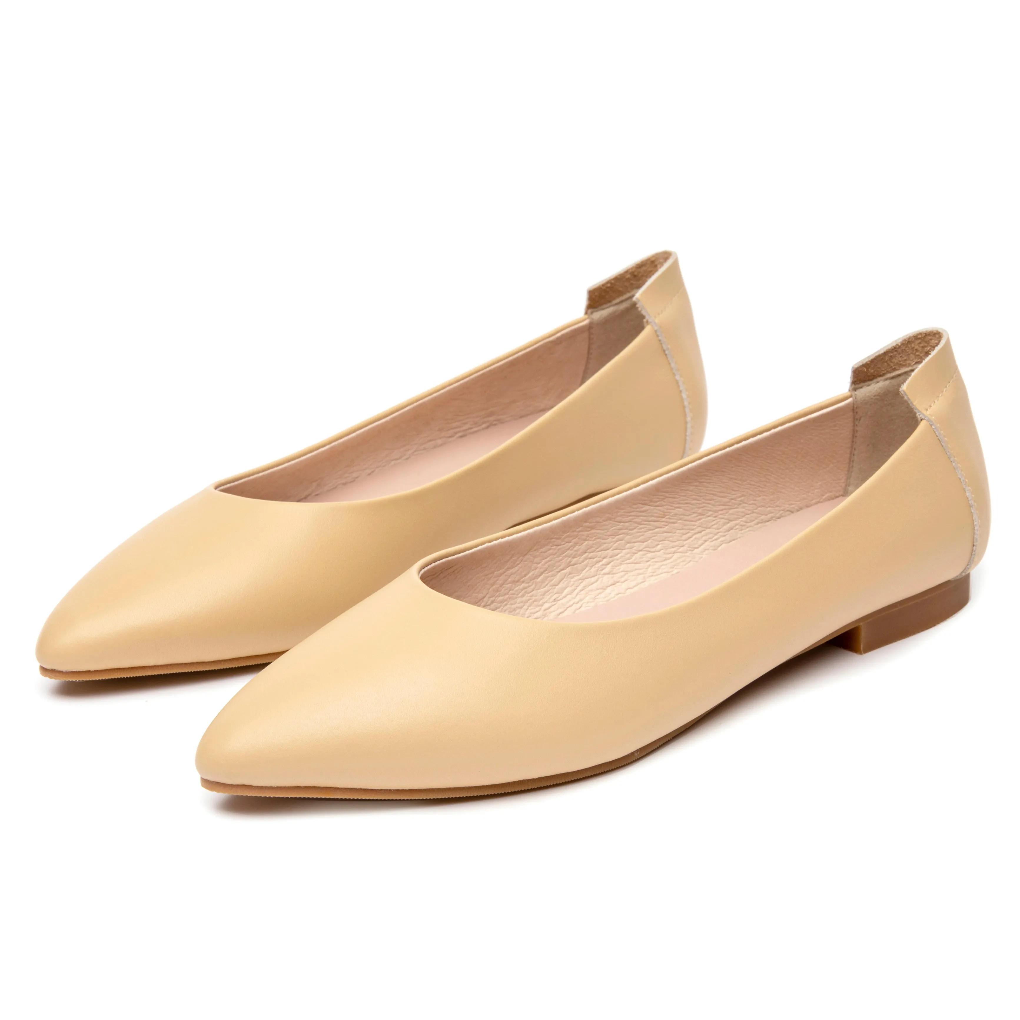 Extremely Soft Flats Shoes, Light Beige