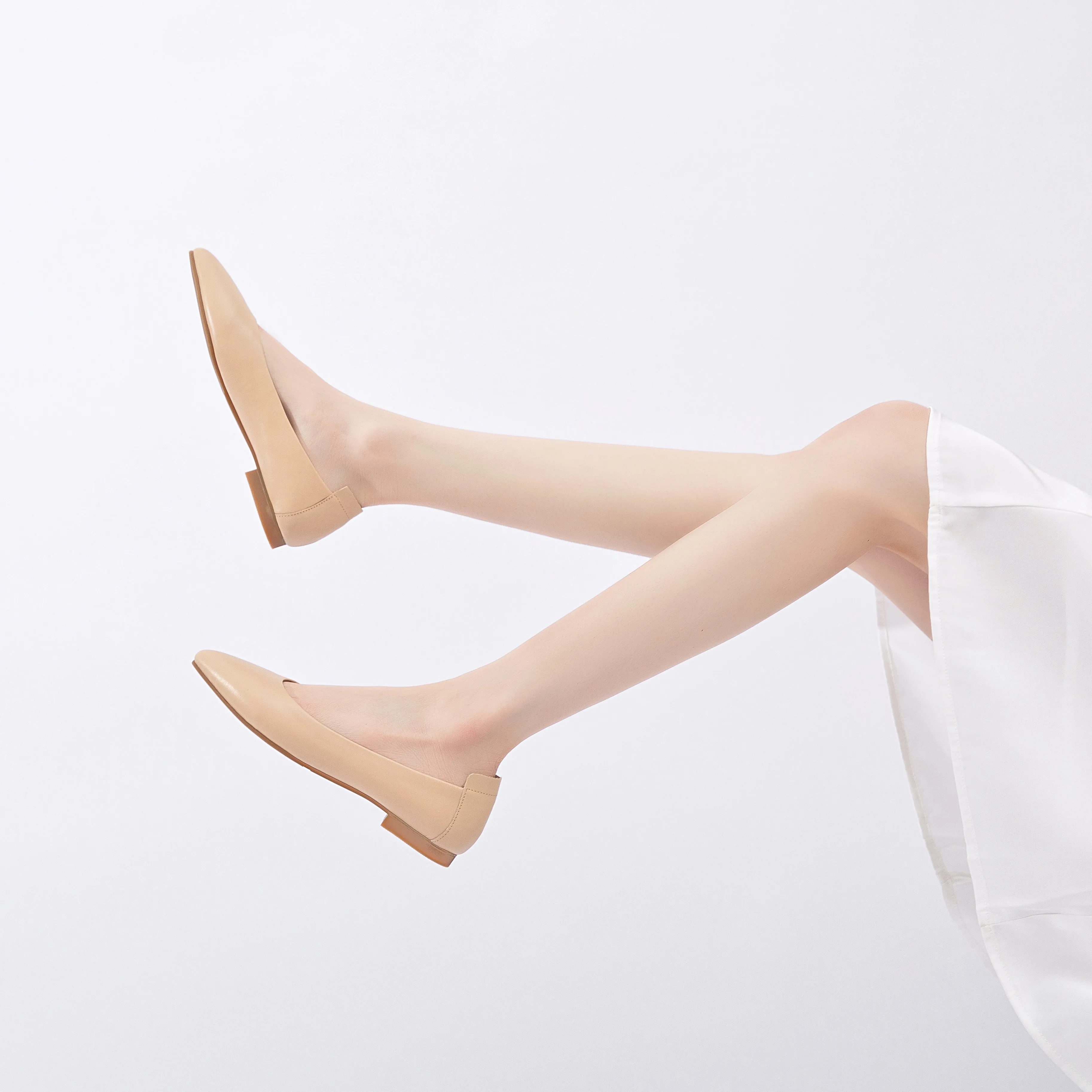 Extremely Soft Flats Shoes, Light Beige