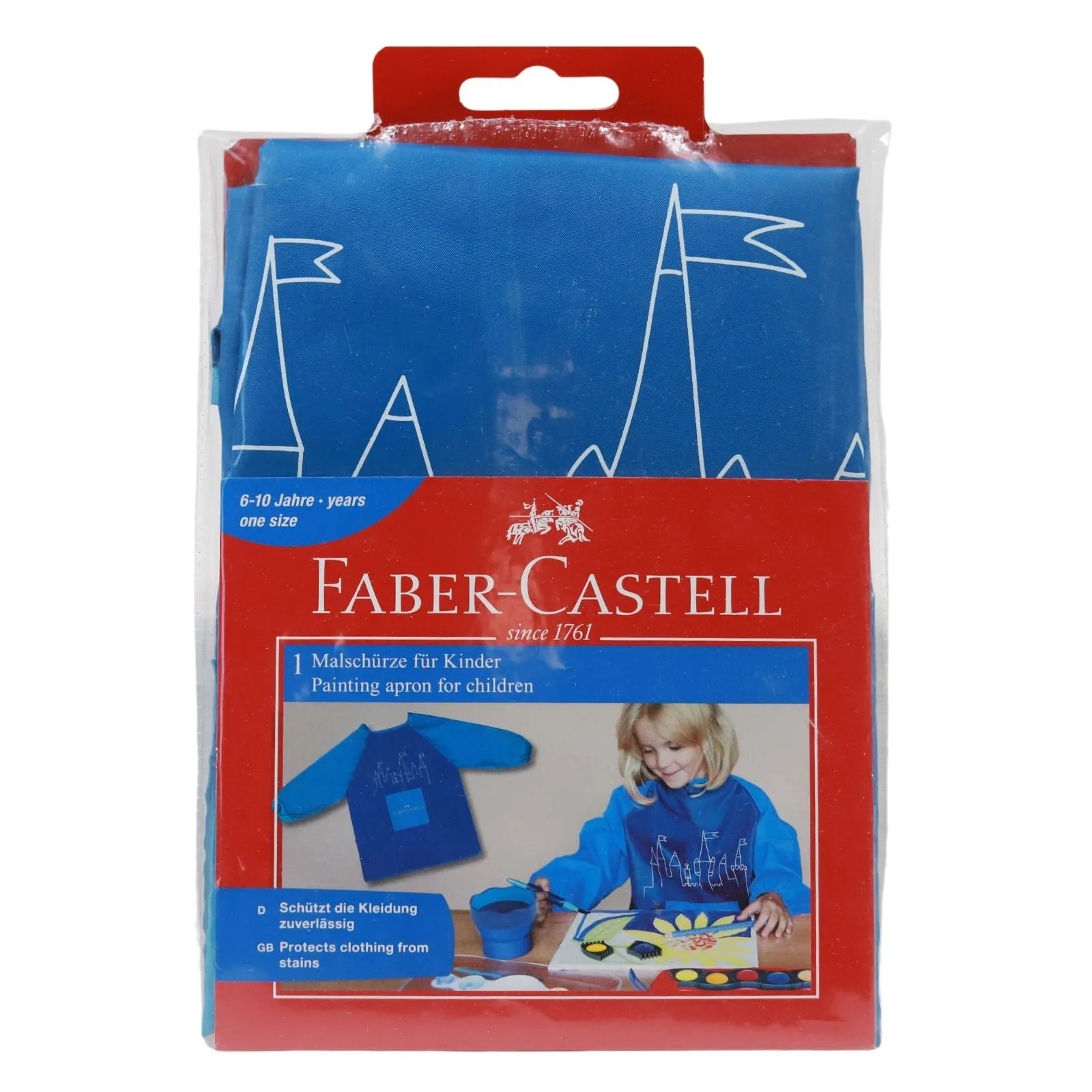 Faber-Castell - Blue Painting Apron For Young Artist