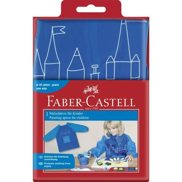 Faber-Castell - Blue Painting Apron For Young Artist
