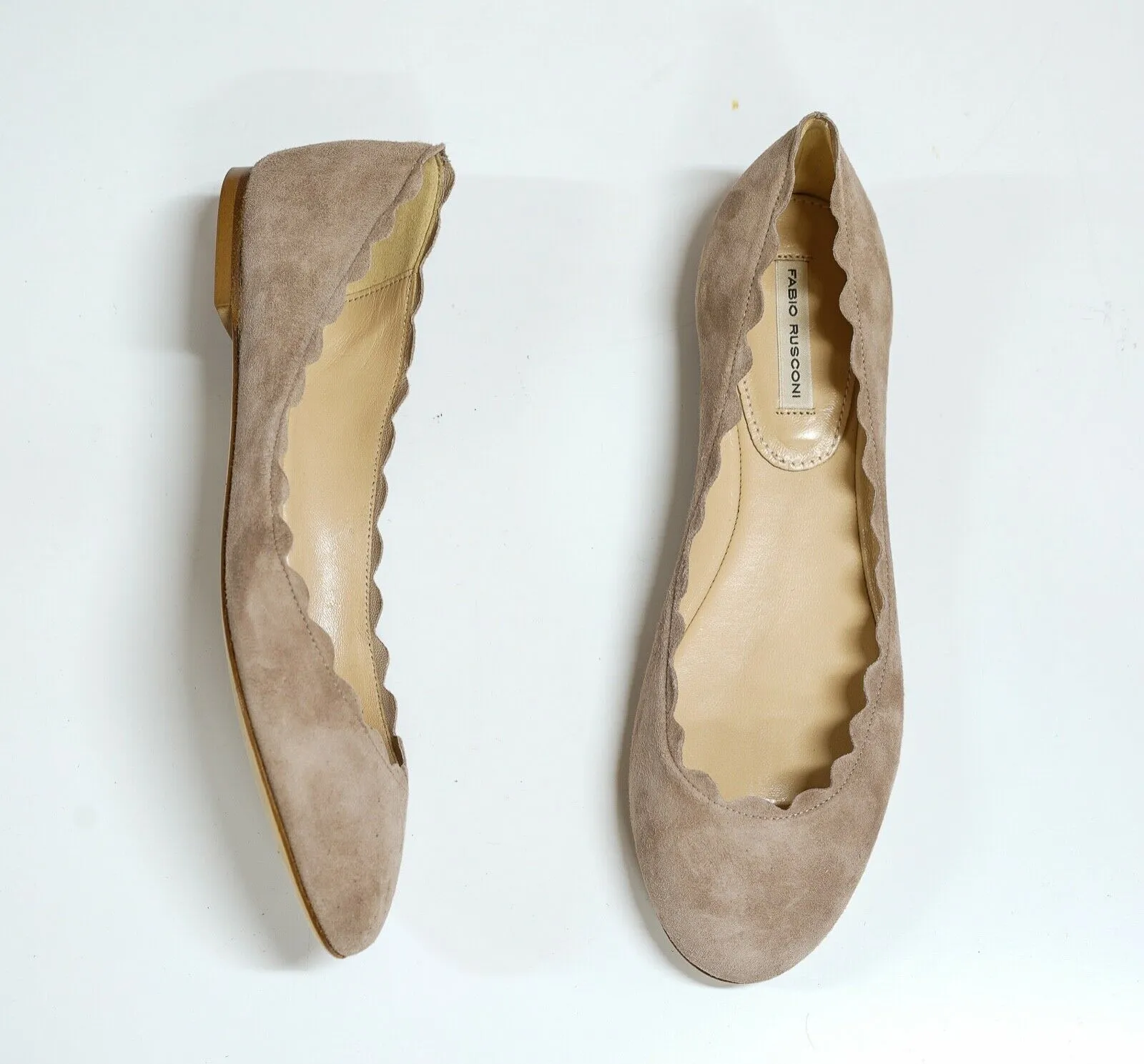 Fabio Rusconi Women's Suede Antique Ballerina Flat Shoe S1795