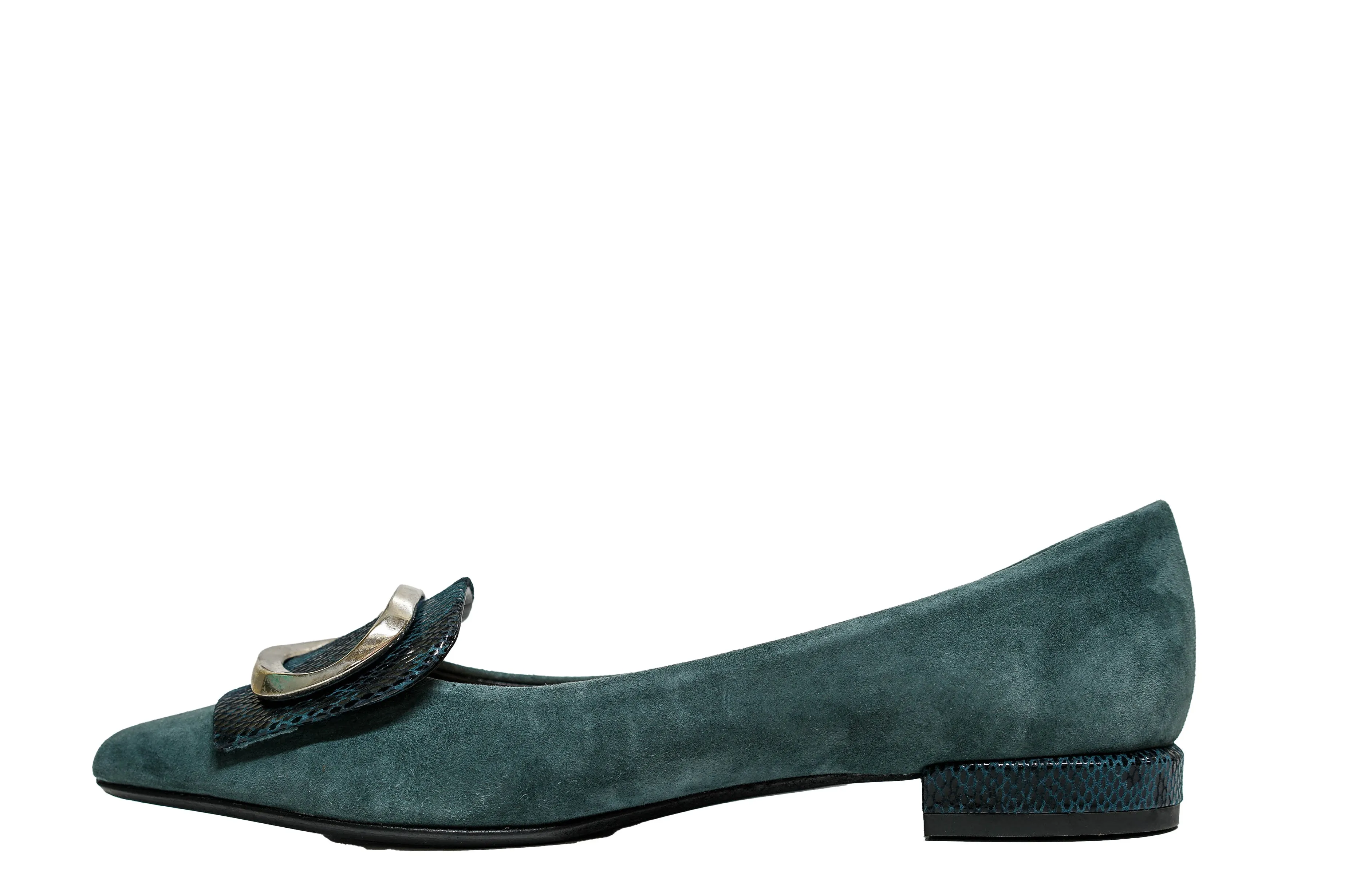 Fabio Rusconi Women’s Teal Snake Print Shoe F5625