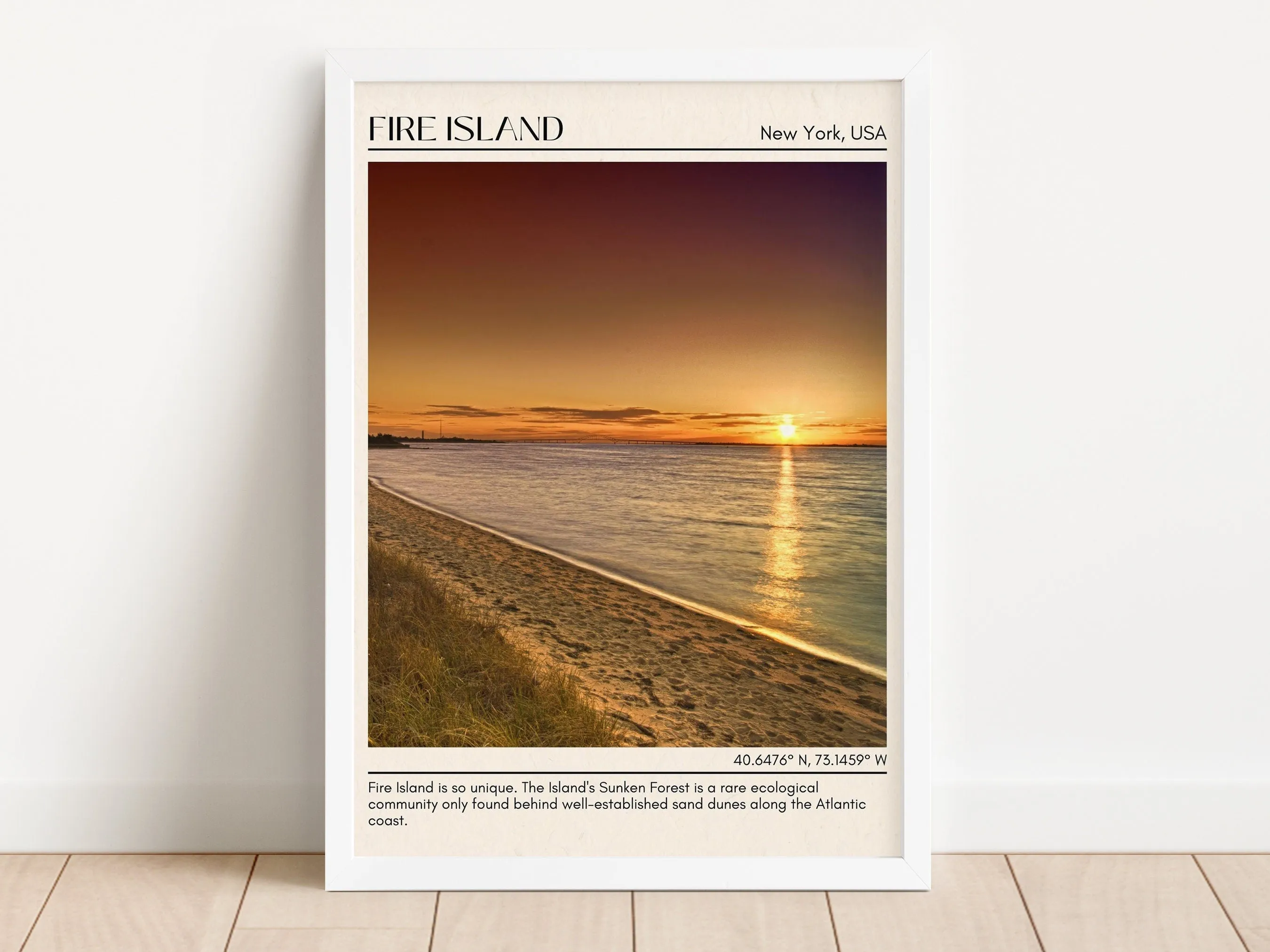 Fire Island Wall Canvas, New York, USA