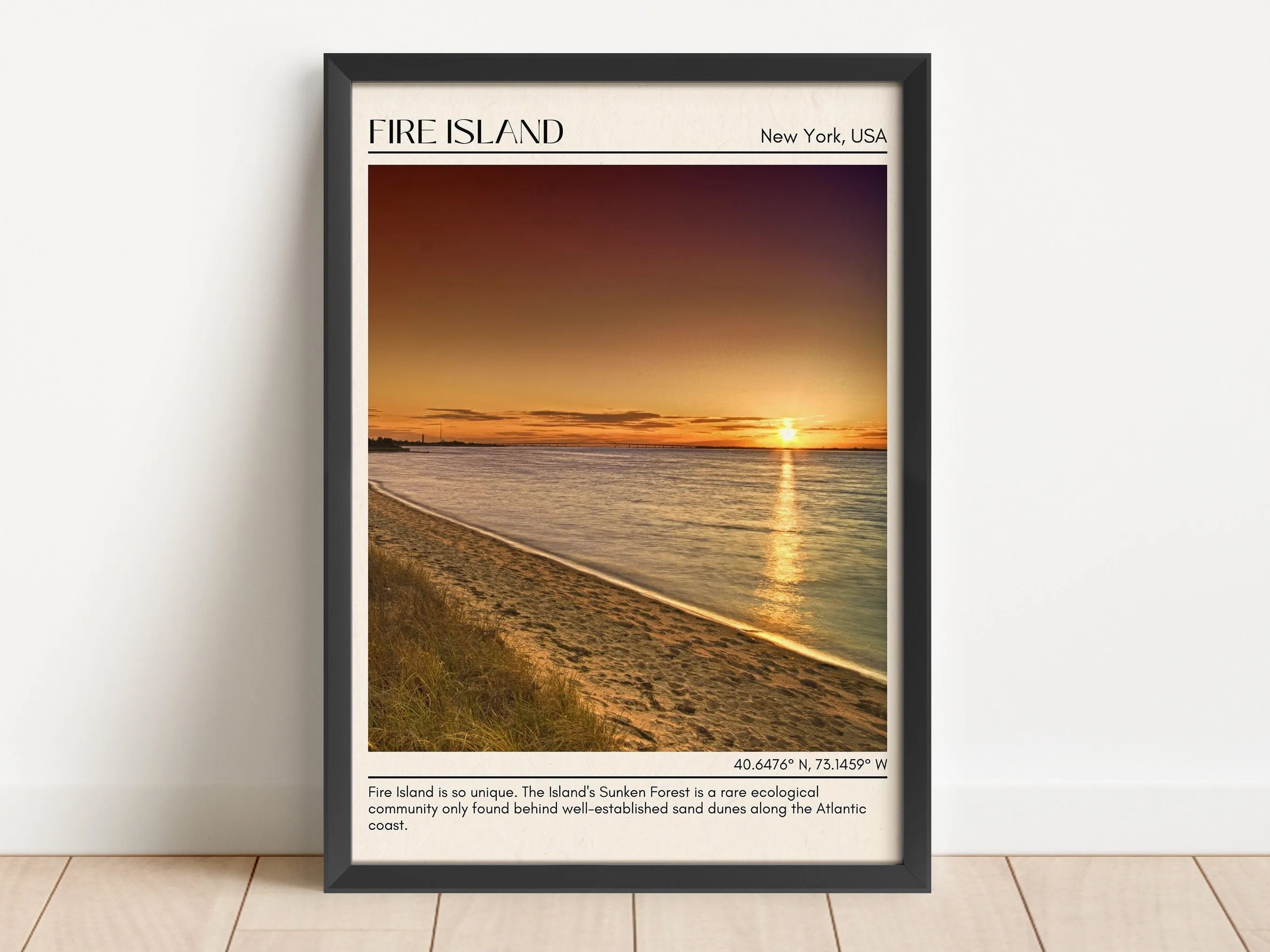 Fire Island Wall Canvas, New York, USA
