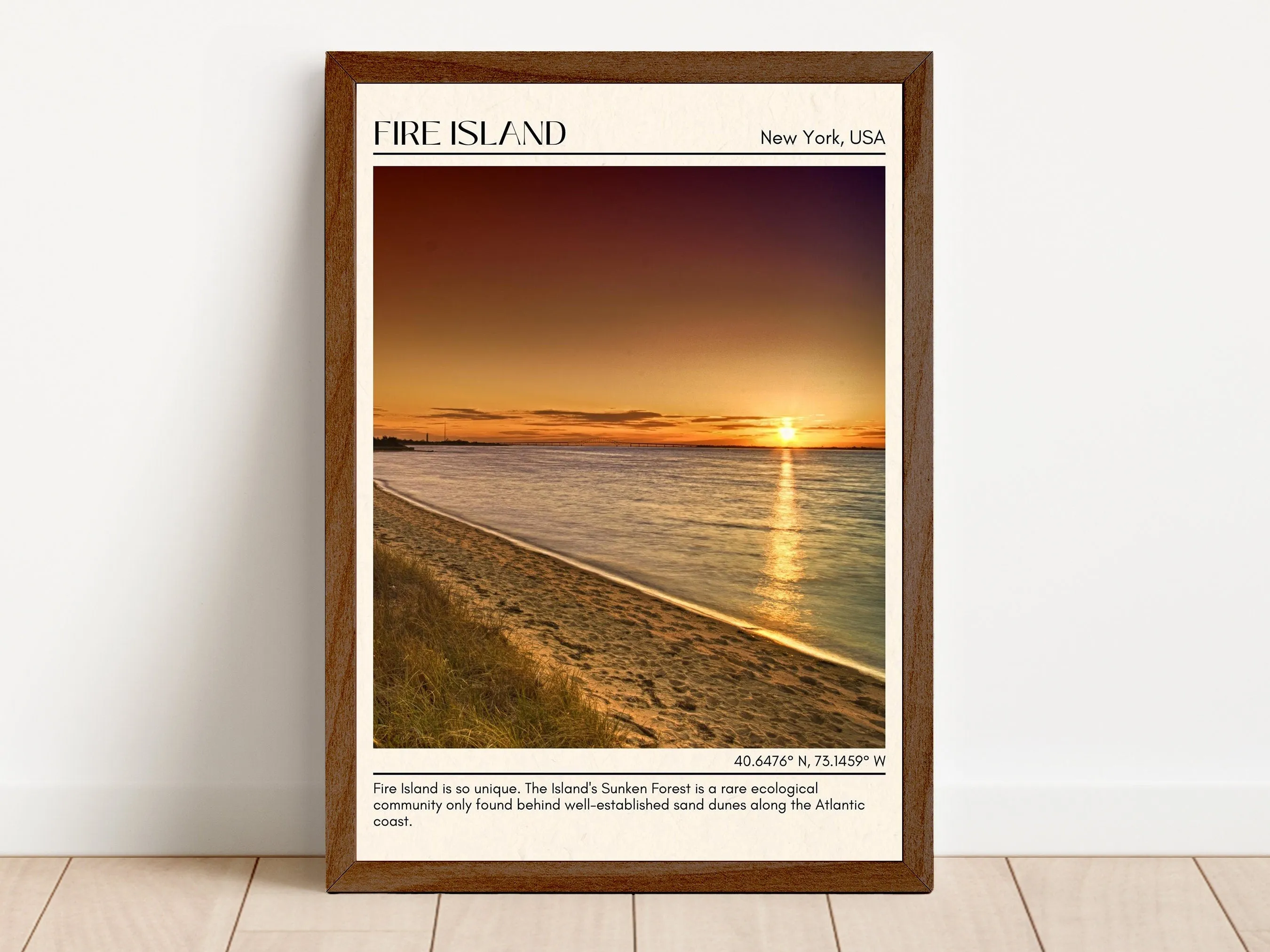 Fire Island Wall Canvas, New York, USA